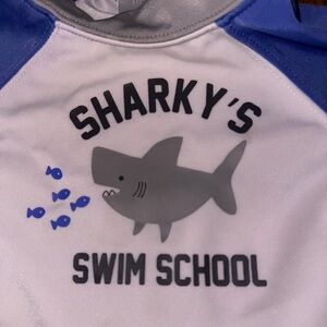 🦈 GYMBOREE ~ Boys ~ SHARKY'S SWIM SCHOOL ~ Rash Guard Shirt ~ 6-12 Months 🦈